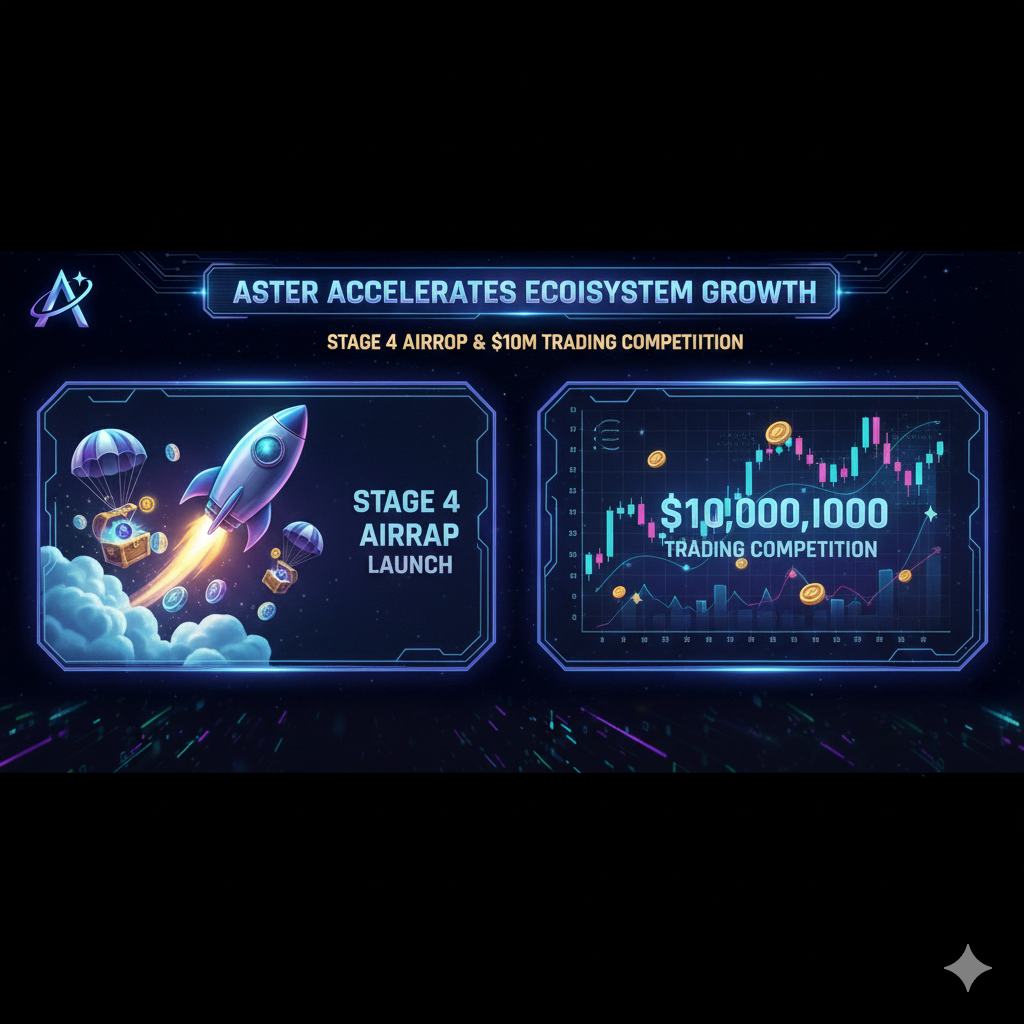 Aster Unveils Stage 4 Airdrop and $10M Trading Competition to Drive Ecosystem Expansion