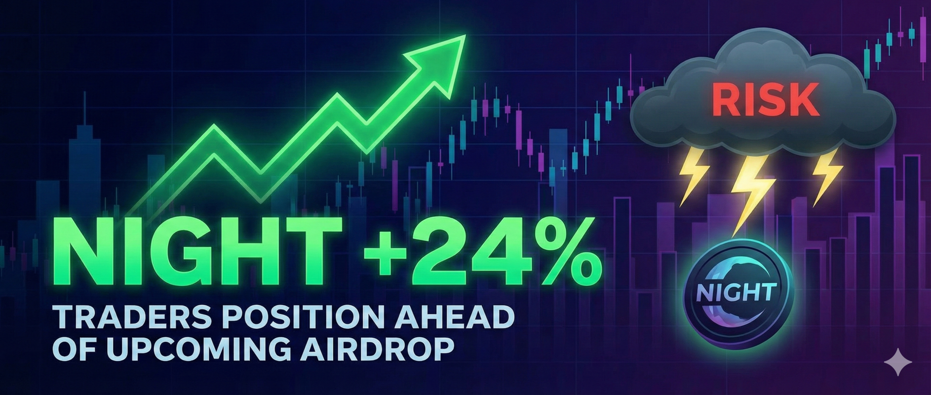 NIGHT jumps 24% as traders position ahead of upcoming airdrop, risks still loom